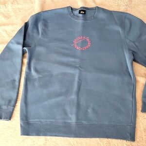 EUC Men's Sussy sweatshirt, Size M, Color Steal Blue.
